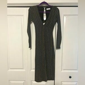 Lost and Wander tinsel Striped Dress